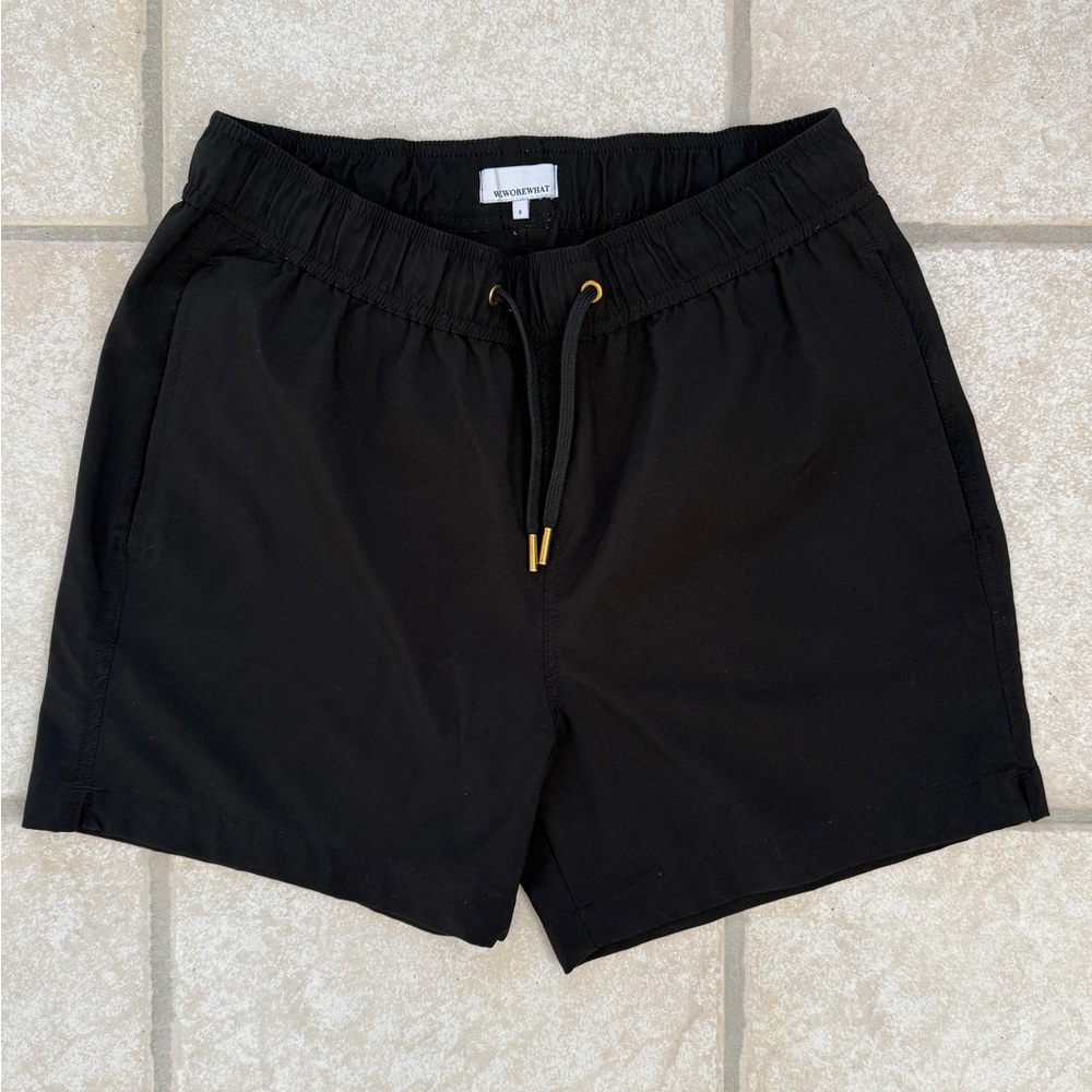 WeWoreWhat Black Drawstring Swim Shorts
